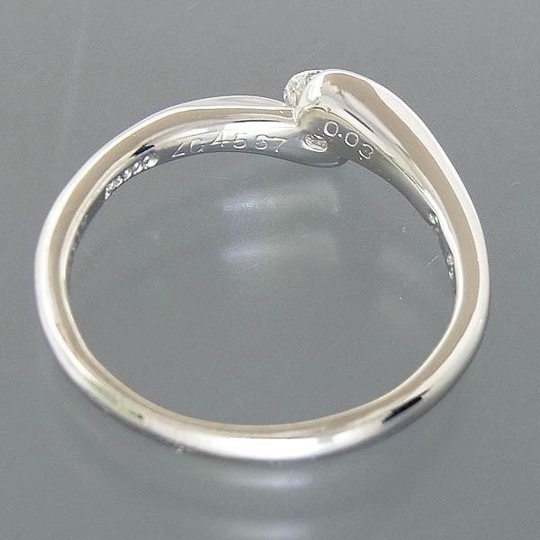 Pt900 ダイヤモンドリング D 0.317ct/H-SI-2-Good/3.3g/10号 : 有限  