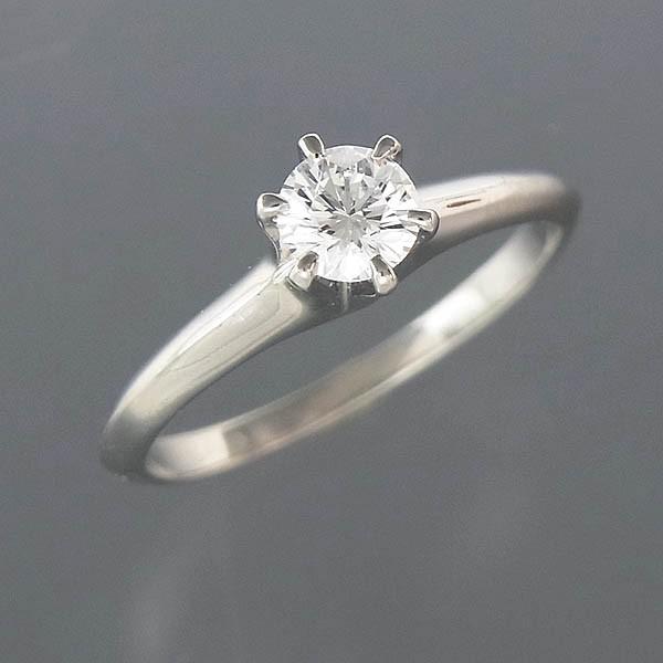 MIKIMOTO ミキモト Pt950 ダイヤリング D 0.328ct E-VVS1-EX 2.9g 11号