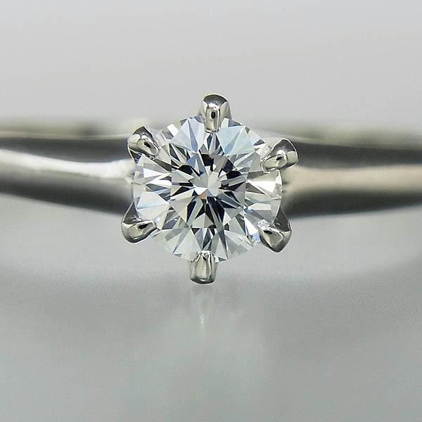 MIKIMOTO ミキモト Pt950 ダイヤリング D 0.328ct E-VVS1-EX 2.9