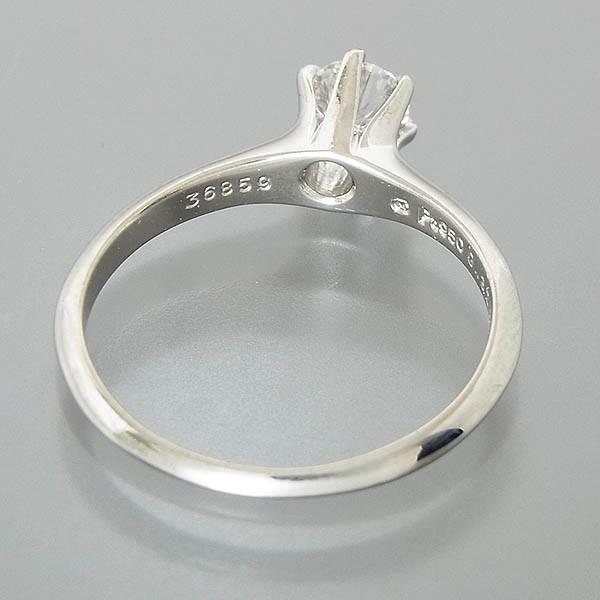 MIKIMOTO ミキモト Pt950 ダイヤリング D 0.328ct E-VVS1-EX 2.9g 11号