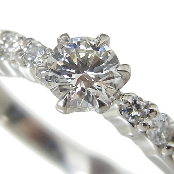 Pt1000ハート&キューピッドダイヤリング D:0.266ct F,VS-2,EX D:0.13ct  