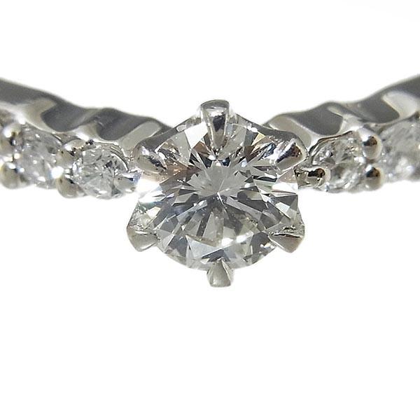 Pt1000ハート&キューピッドダイヤリング D:0.266ct F,VS-2,EX D:0.13ct  