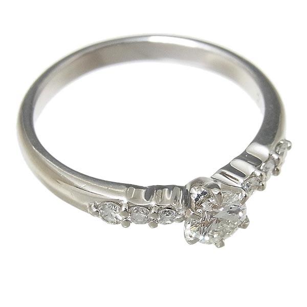 Pt1000ハート&キューピッドダイヤリング D:0.266ct F,VS-2,EX D:0.13ct  