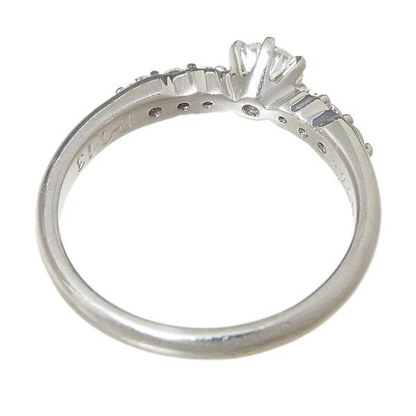 Pt1000ハート&キューピッドダイヤリング D:0.266ct F,VS-2,EX D:0.13ct  