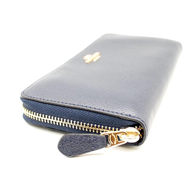 COACH（コーチ） アコーディオン ジップ ウォレット ポリッシュド