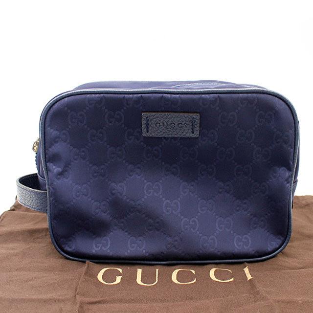 GUCCI グッチ GG ナイロンポーチ 510338 ネイビー : 3696 : 有限会社  