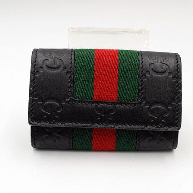 特価店 Gucci グッチ Gucci シマ シェリーライン 6連キーケース シグネチャーレザー ブラック 40 売りお得セール Artrwanda Rw