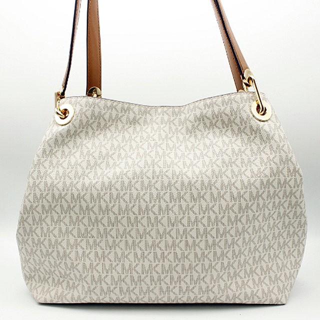 MICHAEL KORS マイケルコース ロゴ入りトートバック ホワイト