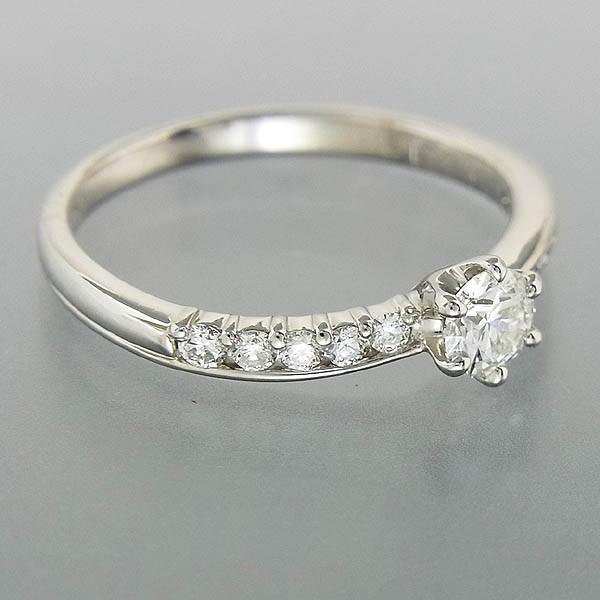 Pt950ハート＆キューピッド ダイヤ指0.250ct 0.17ct H-SI1 EX 2.8g 