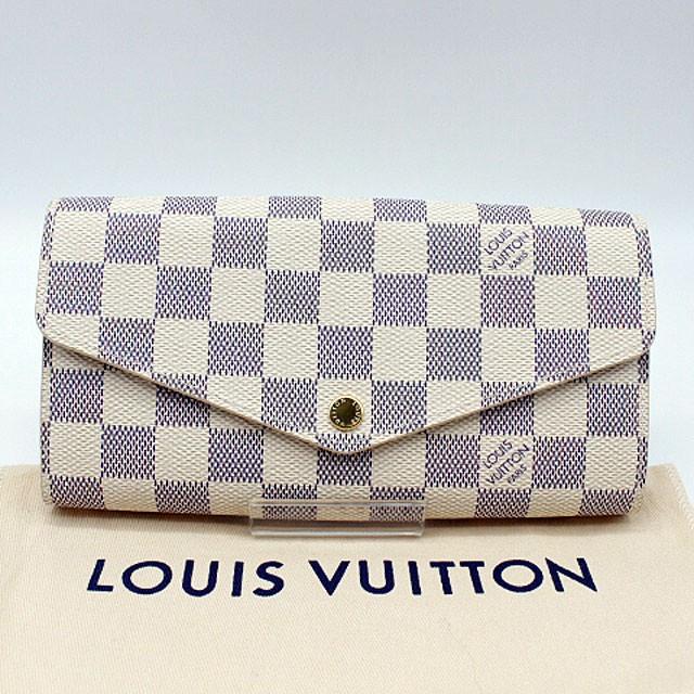 LOUIS VUITTON ルイヴィトン ダミエ アズール ポルトフォイユ・サラ長  