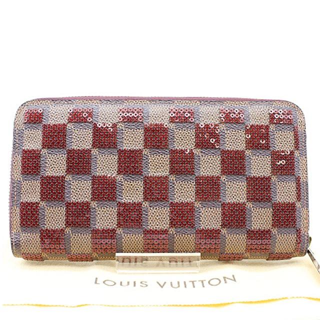 LOUIS VUITTON ルイヴィトン ダミエ パイエット ジッピー ウォレット