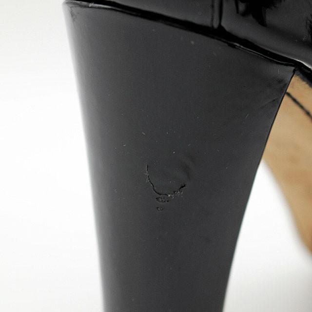 CHANEL 【CHANEL】シャネル エナメルパンプス ブラック 37 CHANEL 【CHANEL】シャネル エナメルパンプス ブラック 37