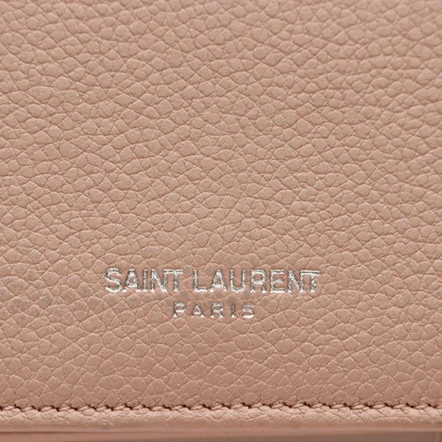 SAINT LAURENT サンローラン コンパクト3つ折り財布 ピンク SAINT LAURENT サンローラン コンパクト3つ折り財布 ピンク
