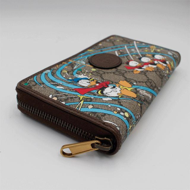 ◇グッチ◇ディズニー/647940/GGスプリーム/ラウンドファスナー/長財布 GUUCI グッチ GGスプリーム長財布/647940/ドナルドダック GUCCI グッチ
