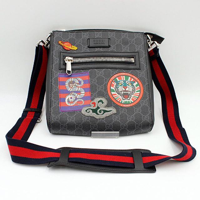GG GUCCI グッチ GGスプリーム クーリエメッセンジャーバッグ PVC  