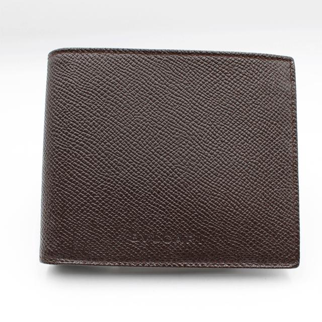 BVLGARI ブルガリ 2つ折り財布 グレインレザー 24875 チョコレート  