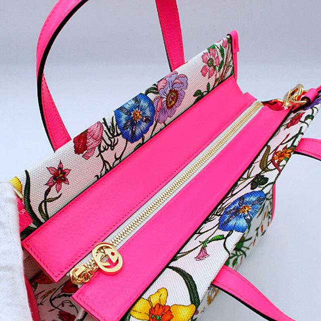 GUCCI グッチ フローラプリント2WAYバッグ/550141 ホワイト GUCCI グッチ フローラプリント2WAYバッグ/550141 ホワイト