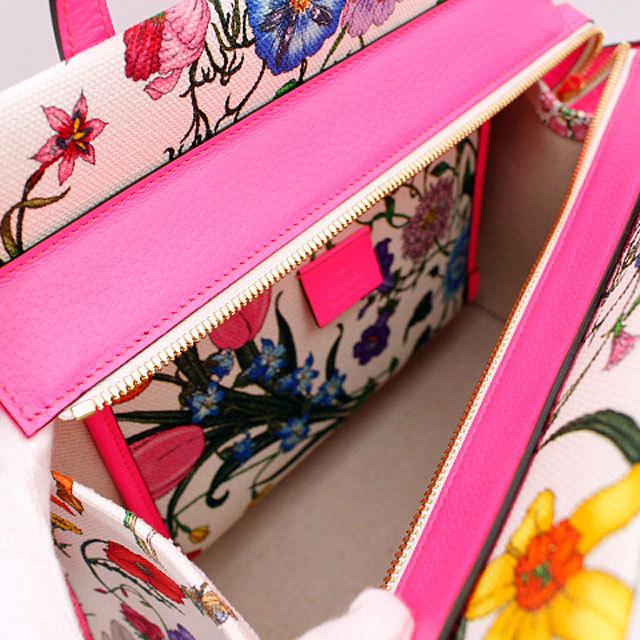 GUCCI グッチ フローラプリント2WAYバッグ/550141 ホワイト GUCCI グッチ フローラプリント2WAYバッグ/550141 ホワイト