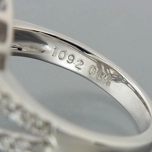 Pt900 マーキスダイヤモンド指輪 D 1.092ct/ LY,VS-2/0.64ct/8.5g/11.5  