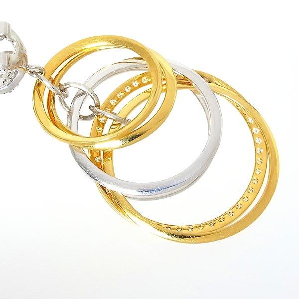 K18WG ピアス メレダイヤ入り 6連デザインピアス D：0.50ct 0.50ct  