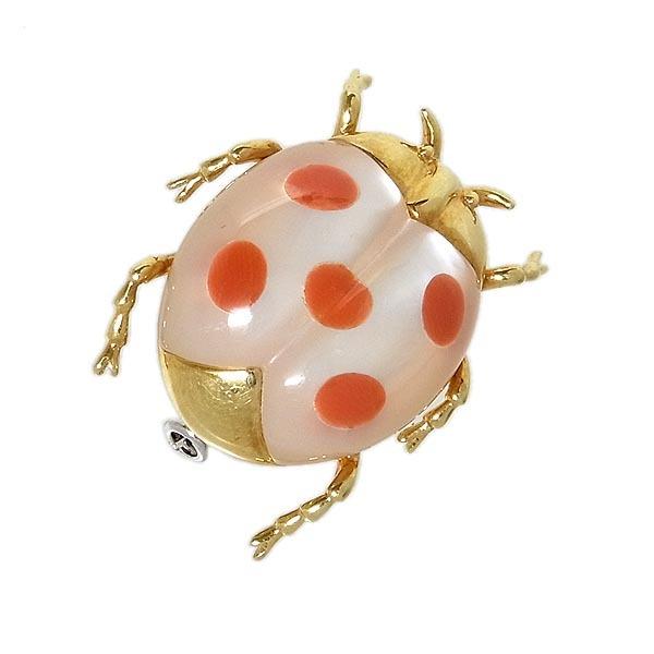 K14 てんとう虫 ピンブローチ ブローチ K14 てんとう虫 ピンブローチ ブローチ 虫 アクセサリー