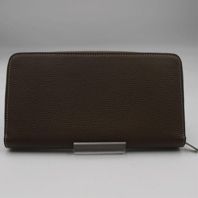 CELINE セリーヌ ラウンドファスナー 長財布 レザー グレージュ CELINE セリーヌ ラウンドファスナー 長財布 レザー グレージュ