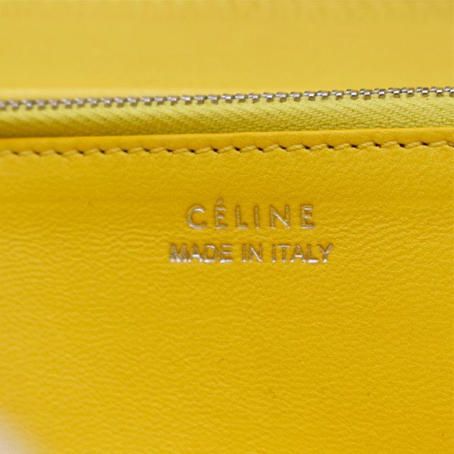 CELINE セリーヌ ラウンドファスナー 長財布 レザー グレージュ CELINE セリーヌ ラウンドファスナー 長財布 レザー グレージュ