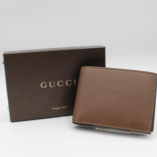 GUCCI GUUCI グッチ カーフレザー 二つ折り財布 パスケース付き 333042  