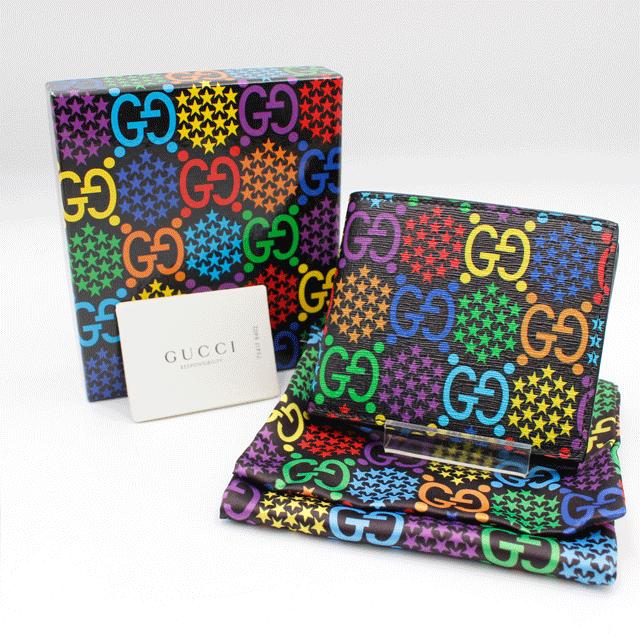 GUCCI GUUCI グッチ GGサイケデリック 2つ折り財布 601089 GUCCI GUUCI グッチ GGサイケデリック 2つ折り財布 601089