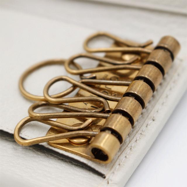 GUCCI GUCCI グッチ 6連キーケース ダブルGロゴライン オフィ