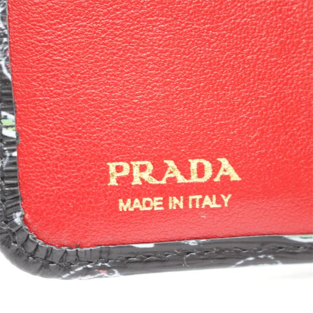 PRADA プラダ PRADA 2つ折りコンパクト財布 サフィアーノ PRADA プラダ PRADA 2つ折りコンパクト財布 サフィアーノ