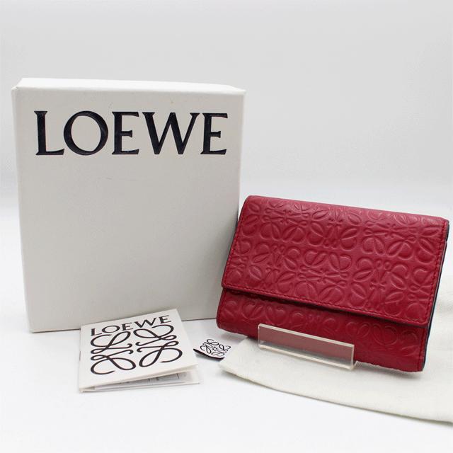 LOEWE LOEWE ロエベ 三つ折り財布 リピート バーティカル LOEWE LOEWE ロエベ 三つ折り財布 リピート バーティカル
