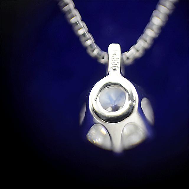 Pt850 Pt900ネックレス ダイヤペンダント付きネックレス D0.27ct
