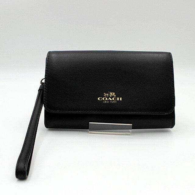 COACH/コーチ ボックスド プログラム カーフレザー フォンウォレット /54435B/ブラック :917:有限会社玉屋質店 通販 コーチ ボックスド プログラム リストレット 財布 54435B レザー