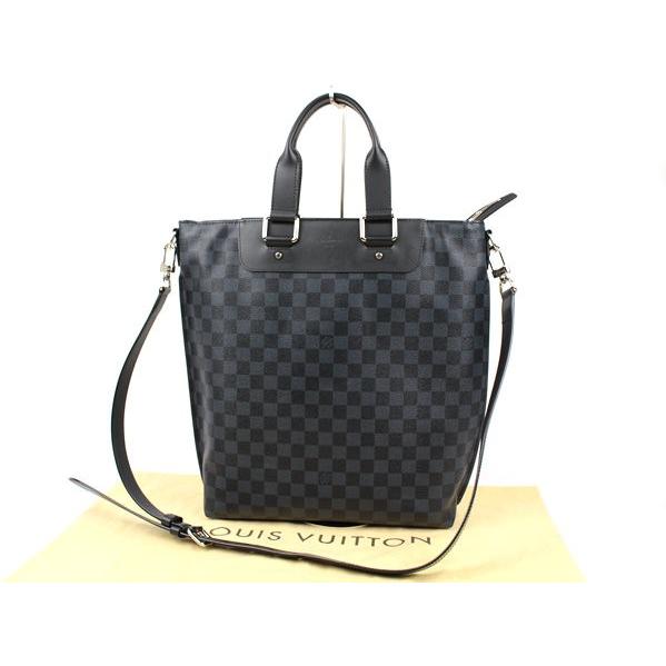 ルイヴィトン□カバ・ジュール ショルダー付きトートバッグ ダミエ  