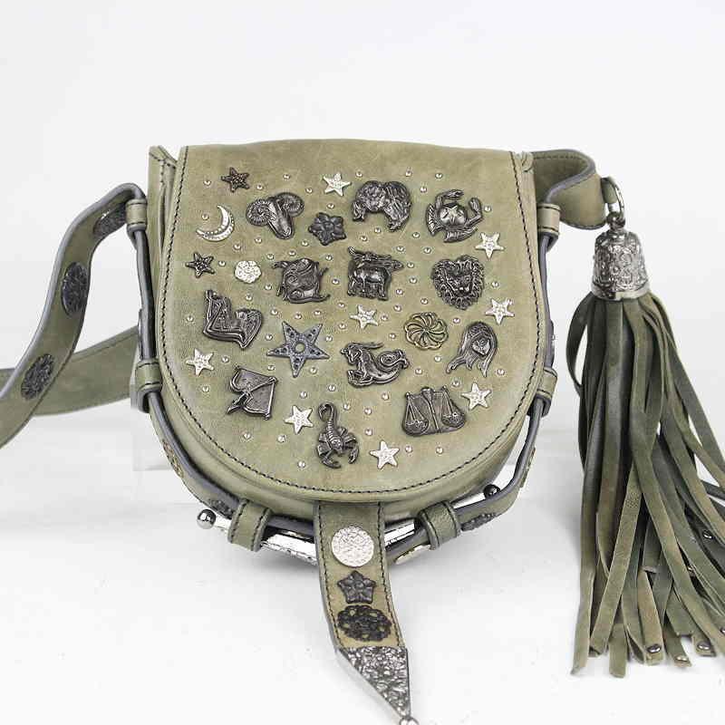 JIMMY CHOO（ジミーチュウ） 星座スタッズのポシェット ZODIACシリーズ