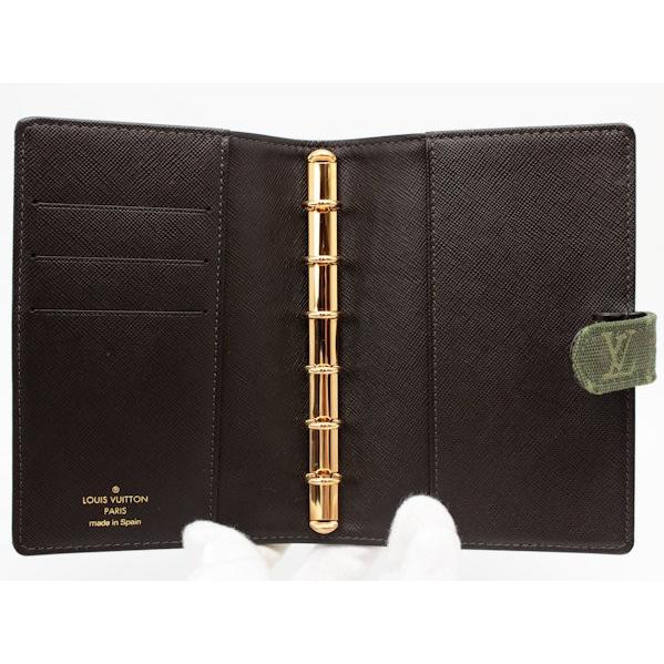 ルイヴィトン モノグラムミニ 手帳カバー カーキ