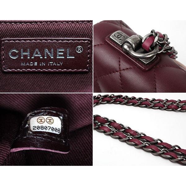 CHANEL☆シャネル☆マトラッセ チェーンショルダーバック トリコロールカラー レッド系☆01578｜tamaya78｜08