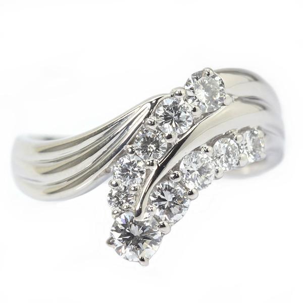 pt900 ダイヤモンド　リング ダイヤモンドリング 1.04ct Pt900 19号 プラチナ 指輪 03395 : たまや