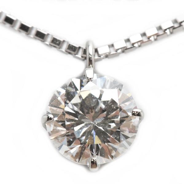 Pt850 Pt900 ダイヤモンド ネックレス 0.369ct 約45cm 約2.5g  