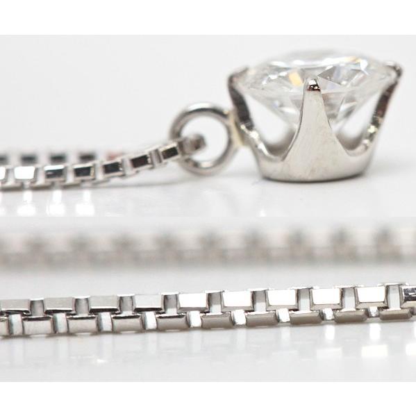 Pt850 Pt900 ダイヤモンド ネックレス 0.369ct 約45cm 約2.5g 