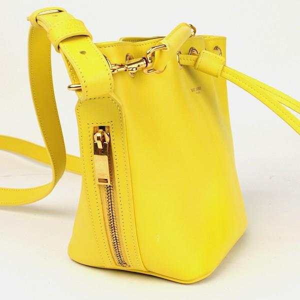 SAINT LAURENT サンローラン エマニュエル 2WAY バケット ハンドバッグ ショルダーバッグ イエロー 10133_2