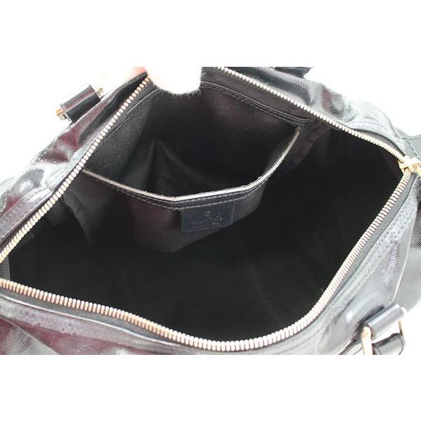 グッチ レザーキャンバス ハンド ミニボストン 黒 GUCCI グッチ ミニボストン ハンドバッグ 193603 203998 黒