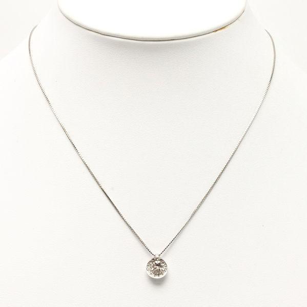 ダイヤモンド ネックレス プラチナ 0.51ct 0.10ct 44cm Pt850 10338 
