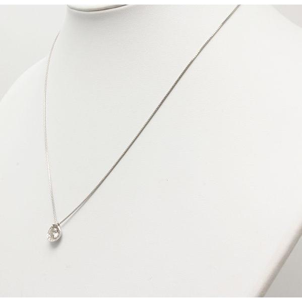 ダイヤモンド ネックレス プラチナ 0.51ct 0.10ct 44cm Pt850 10338 