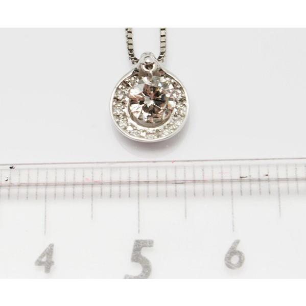 ダイヤモンド ネックレス プラチナ 0.51ct 0.10ct 44cm Pt850 10338 