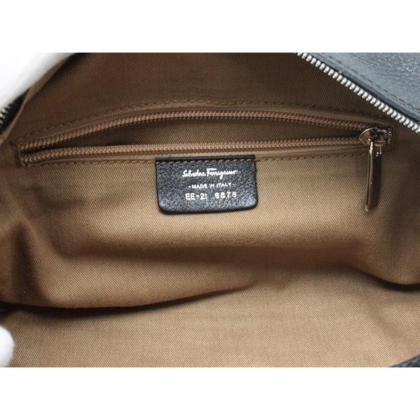 GANCINI フェラガモ ガンチーニ 2WAY ミニボストンバッグ ブラック