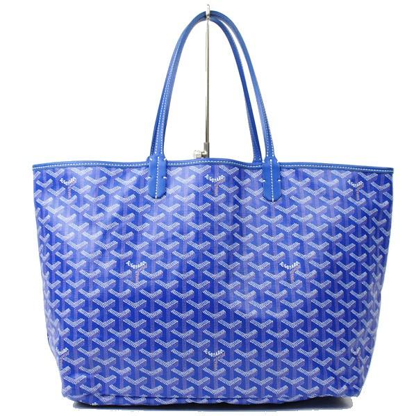 GOYARD ゴヤール サンルイ・PM トートバッグ ブルー 青 PVC GOYARD ゴヤール サンルイ・PM トートバッグ ブルー 青 PVC