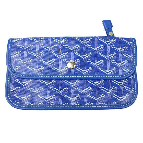 GOYARD ゴヤール サンルイ・PM トートバッグ ブルー 青 PVC GOYARD ゴヤール サンルイ・PM トートバッグ ブルー 青 PVC