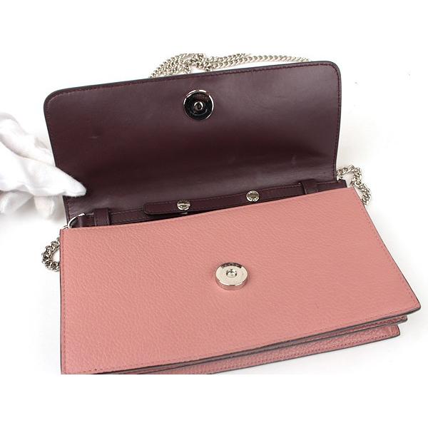 Bally（バリー） 【箱付/美品】バリー チェーンウォレット ピンク 